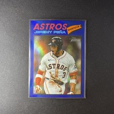Jeremy Peña - 2026 Topps Heritage Chrome Blue /150