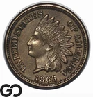 1863 Indian Head Cent Penny *Key Date* Choice BU+