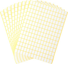 2940Pcs Matte Small White Labels Stickers Blank Labels Removable Price Tags