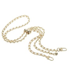 55 Inch Purse Chain Strap, Adjustable Handbag Chains for Bag, White/Light Gold
