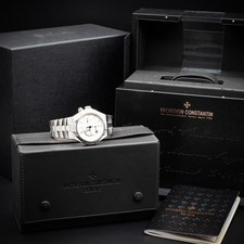 Vacheron Constantin Overseas Dual Time 42mm with White Dial, Ref. 47450 w/ B&P 2