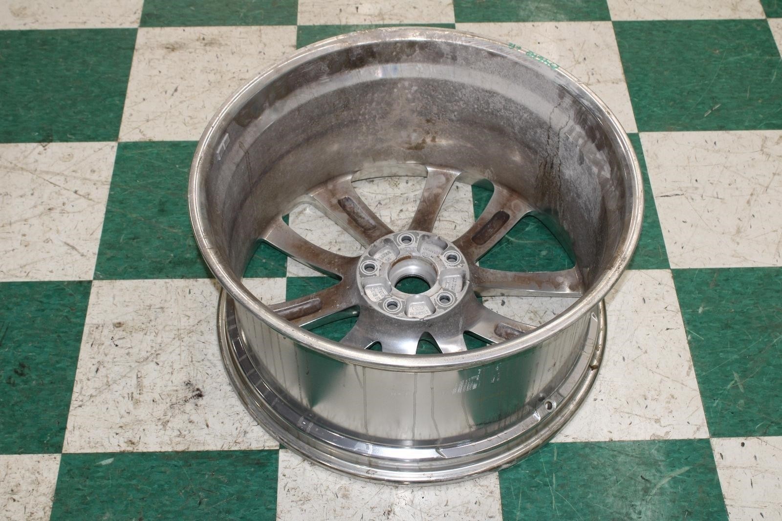 ⚠️WORN⚠️ 20-23 Continental Polished Alloy 22x9 Ten 10 Split Spokes Wheel WTY Rim