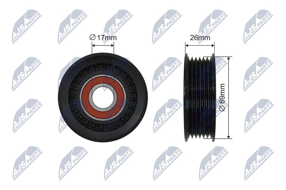 TENSIONER PULLEY VRIBBED BELT RNK-MZ-016 FOR MAZDA ZJ-VE/ZJ46 1.3L ZY-VE 1.5L 2