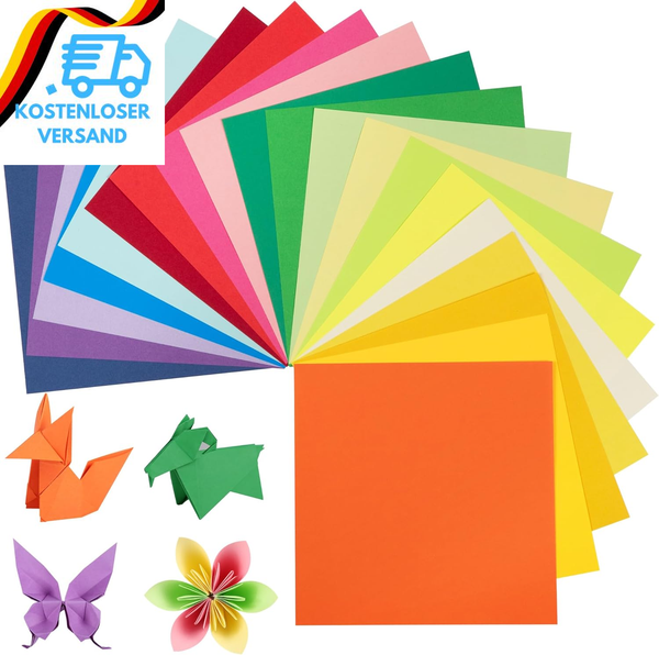 Origami-Papier, 240 Blatt, 15×15 Cm, 20 Leuchtende Farben, 80 G/M² Buntes Papier-image