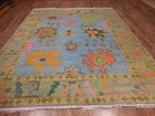 Turkish Oushak Rug,Modern Multicolored Handmade Bohemian Rug 8x10 Ft — photo 7