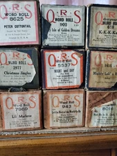 Piano Rolls Box 7 Collection of 26 Piano Rolls