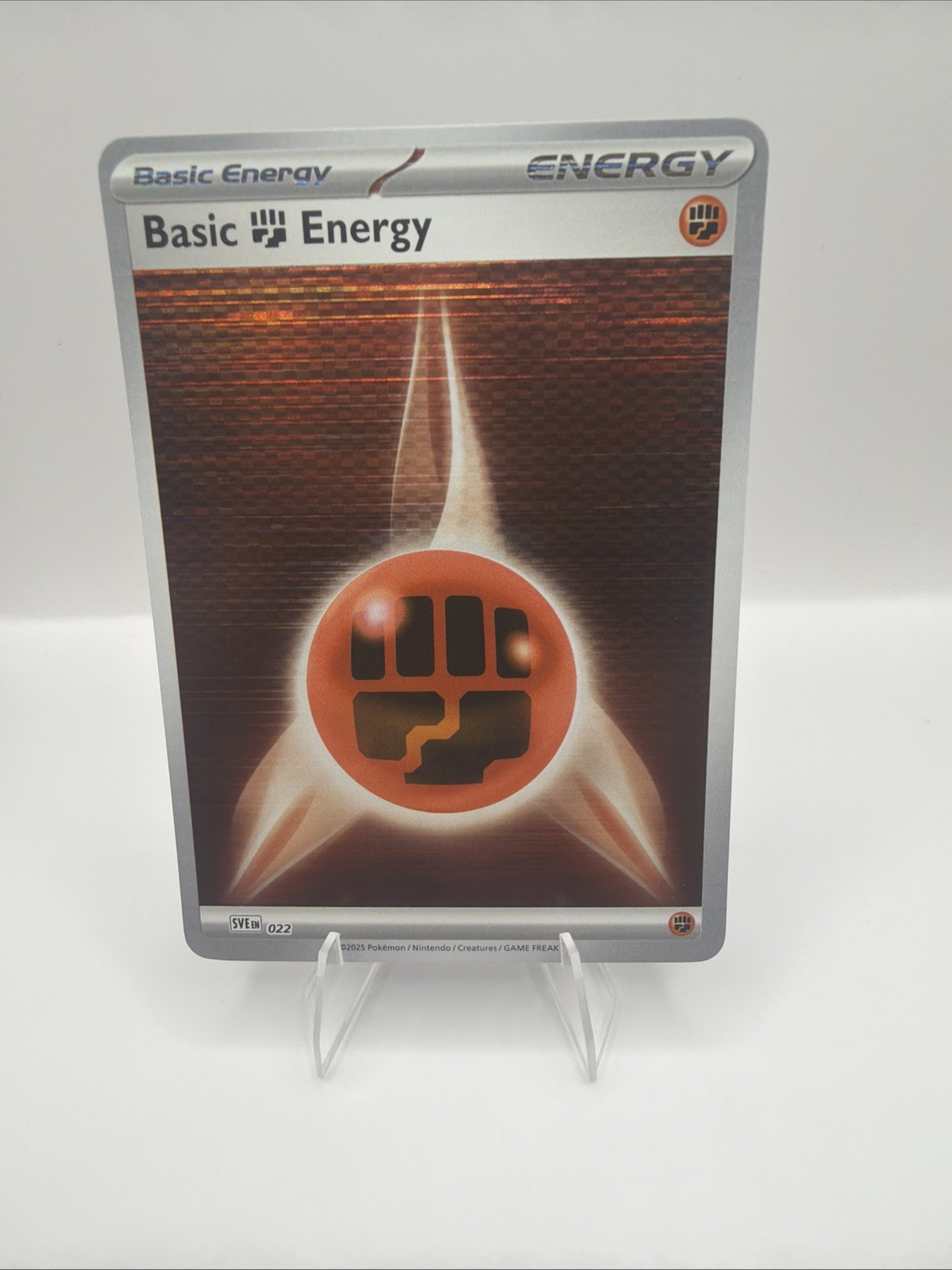 Basic Fighting Energy 022 SVE: Scarlet & Violet Energies Reverse Holo 2025 NM
