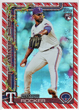 2025 Topps Holiday Candy Cane Stocking Stuffer SSP RC #H148 Kumar Rocker ~/10