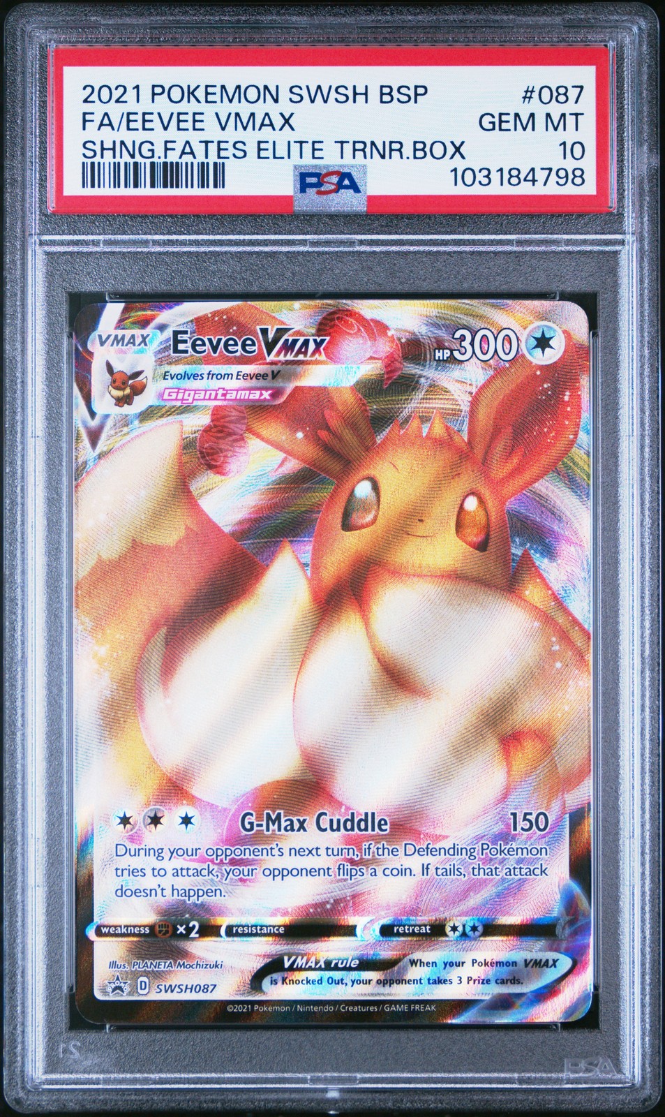 Eevee VMAX 2021 Sword & Shield: Black Star Promo #SWSH087 Shining