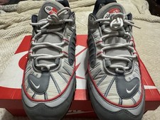 Nike Air Max 98 Particle Grey Red for Sale | Authenticity  display picture 1