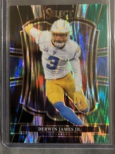 2025 Panini Select - Premier Level Derwin James #103 Black & Green Shock Prizm