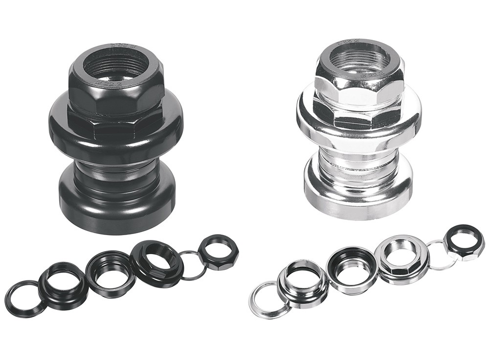 Ergotec: 1'' Threaded Steel Headset-SILVER -1''