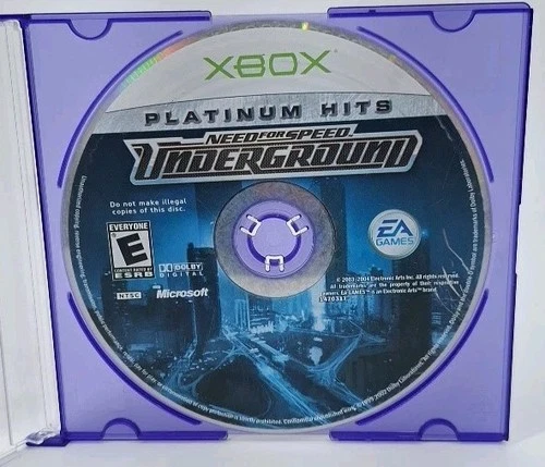 Need For Speed: Underground - Microsoft Xbox - Game Disc Only Tested