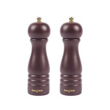 Image of Salter Salt & Pepper Grinder - FSC® Certified Adjustable Coarse to Fine Mulberry