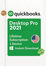 QuickBooks Desktop Pro 2021 No Subscription Windows 11  10