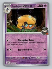 Team Rocket's Dottler 088/182 Common Destined Rivals Pokemon Reverse Holo NM