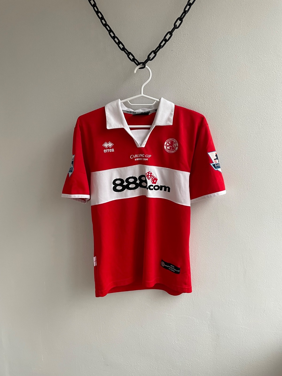 MIDDLESBROUGH 2004 2005 Hasselbaink #18 Football Shirt Soccer Jersey Errea Retro