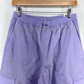 Victorias Secret PINK Satin Parachute Cargo Pants Star Lilac Womens Medium NWT