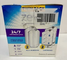 Zevo Indoor Flying Insect Trap Twin Pack 2 Devices 2 Cartridges Brand New