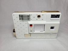 Minolta Courreges AC 301 Disc Camera Vintage White Gold Japan SOLD AS IS