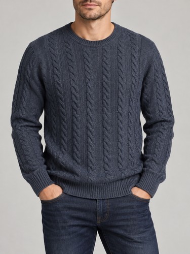 Gieves & Hawkes, Gieves & Hawkes Men’s Cashmere Cotton Sweater S Oversized