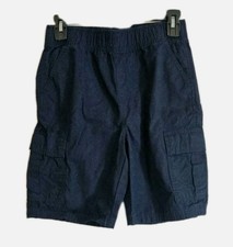 The Children  s Place Boys Ripstop Pull On Cargo Shorts Navy Blue Size 10 Husky