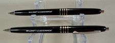 Vtg Skilcraft U.S. Government Black Ballpoint Pen Lot of 2 Need Ink