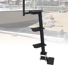 Heavy Duty Boat Trailer Step, 3 Step Ladder with 3 Steps+ Handle, Black 