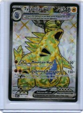 211 197 pokemon card Tyranitar ex 211/197 SV03: Obsidian Flames for sale Fighting / 70 / Basic Attack 1 Carta Pokemon Tyranitar ex (211/197)