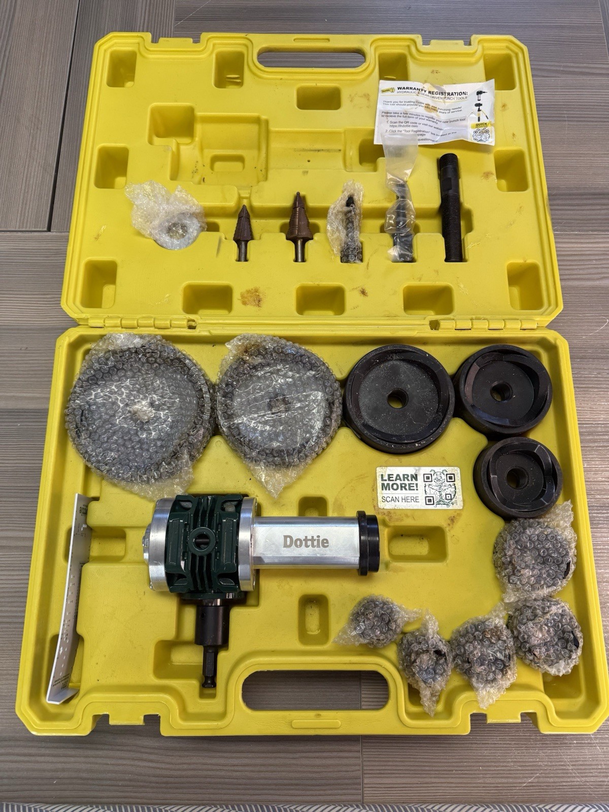 Dottie Gear Punch Tool Kit - GPTK2 - Knockout Hole Cutting Set
