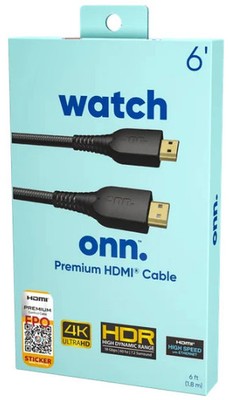 ONN 6' Premium HDMI Cable