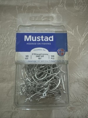 Mustad O shaughnessy 4/0 3407-DT Pack Of 100