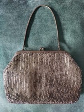 Vintage Silver beaded evening handbag Crown Colony Hong Kong