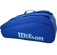 Wilson Ultra Tour V5 Borsa Tennis 6 Racchette Blu Doppio Scomparto - NUOVA!