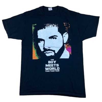 Drake T-Shirt Tour 2007 Medium schwarz Rap Tee Tour Hipster Y2k