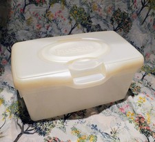 Huggies EMPTY Baby Wipes Full-Size White Pop-Up Refillable Dispenser Container