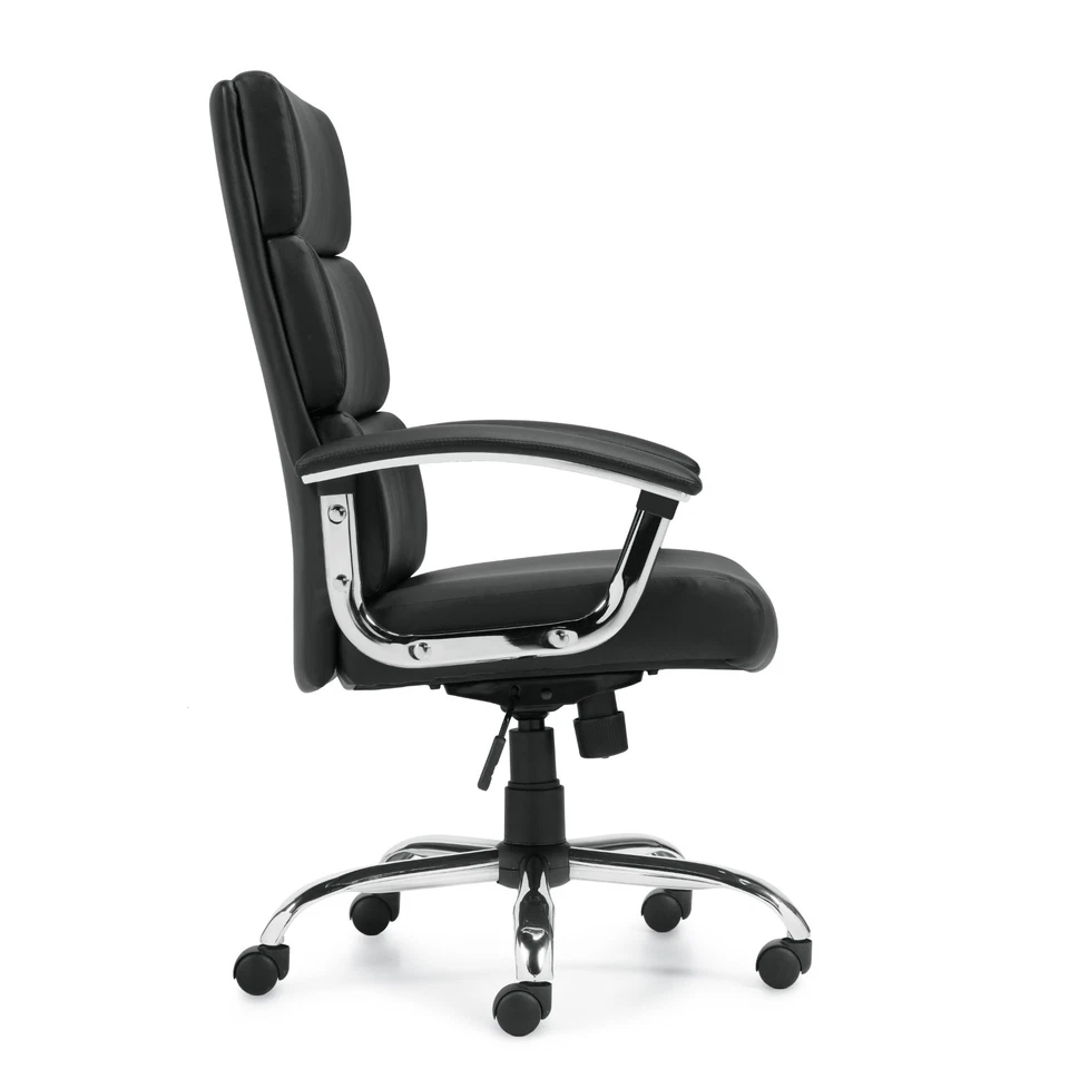 Offices to Go OTG11858B Luxhide High Back Conference Executive Chair Chrome Base - Image 3 of 3
