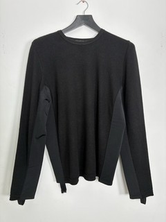 Maglione uomo Helmut Lang vintage anni 2000 in cashmere con neoprene taglia 46
