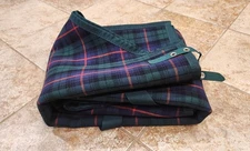 Baker NEW stable blanket show cooler green plaid 69" / 70"