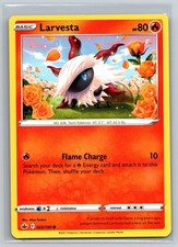 Larvesta 023/198 Chilling Reign Pokemon TCG Fire Type Basic Torch Pokemon Card