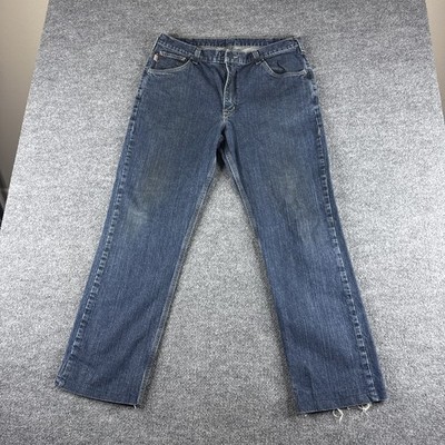 Carhartt FR Jeans Men 36x31 Blue Flame Resistant Cat2 2112 Workwear Denim