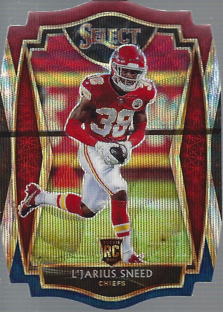 L'Jarius Sneed Panini Select #185 Die-Cut Tri-Color