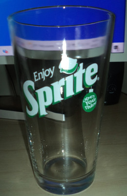 Vintage Enjoy Sprite ''Obey Your Thirst'' Pint Glass
