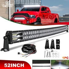 Upper Roof 52 Curved Led Light Bar For Dodge Ram 150025003500 2002-2009 54