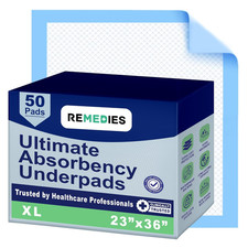 - Bed Pads Disposable , Seniors, Kids Puppy Pads - 23" X 36" - Large Disposabl