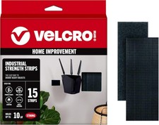 VELCRO Brand Heavy Duty Strips with Adhesive  15 Sets Industrial Strength Mount