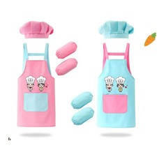 Waterproof Kids Apron Cartoon Children's Bib New Chef's Uniform  Cooking