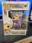 SIGNED Funko Pop! One Piece Luffy Gear Five #1607 GITD Chase! SWAU DOODLE by VA