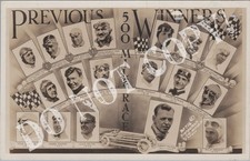 RPPC-Auto Racing-Indy-Indianapolis 500 Winners 1911/1930-Real Photo-Kirkpatrick