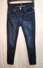Gap Jeans Womens 27 Reguler Blue Dark Wash Stretch Denim Pants True Skinny